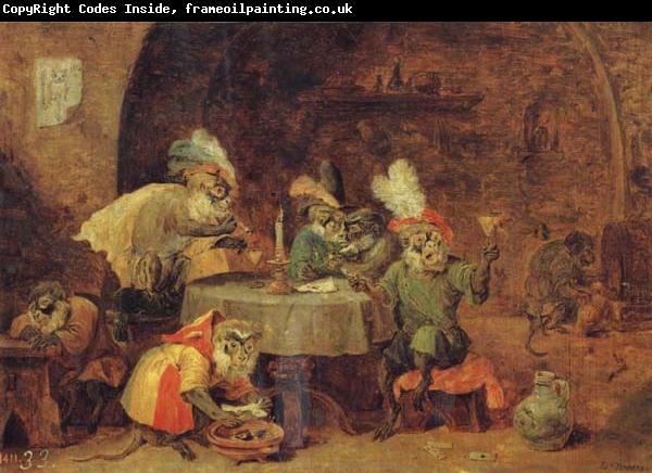 David Teniers Smokers and Drinkers